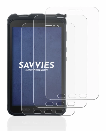 Image de l'appareil Samsung Galaxy Tab Active 3 avec une grande variété de protections d'écran.