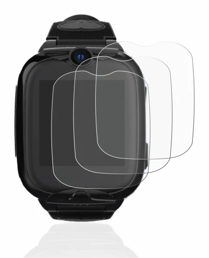 Image de l'appareil Xplora Go 2 avec une grande variété de protections d'écran.
