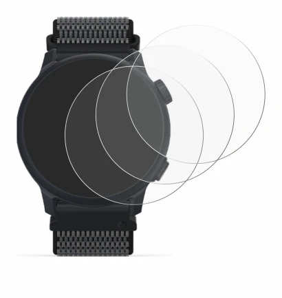 Image de l'appareil Coros Pace 2 avec une grande variété de protections d'écran.