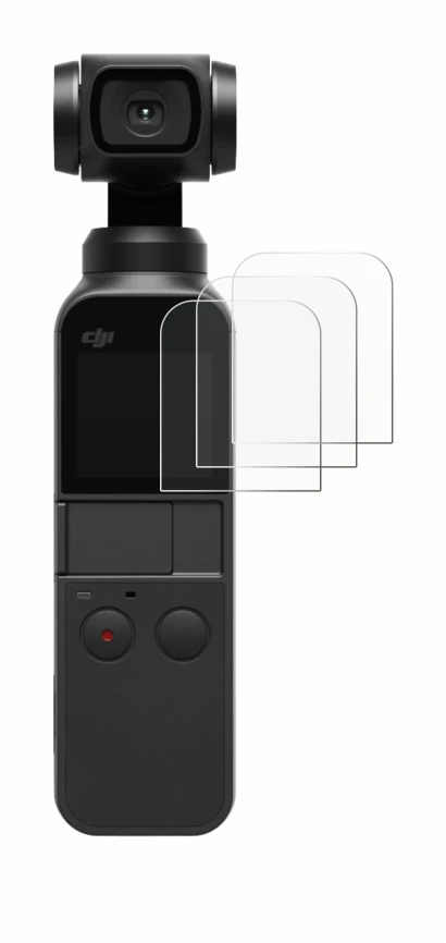 Image de l'appareil DJI Osmo Pocket 2 avec une grande variété de protections d'écran.