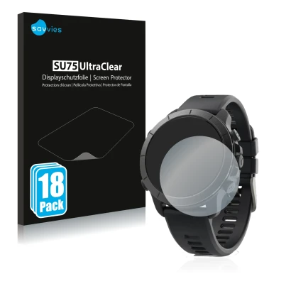 Face avant d’un emballage produit avec le logo de la marque Savvies. À côté, l’appareil Wahoo Elemnt Rival est représenté avec