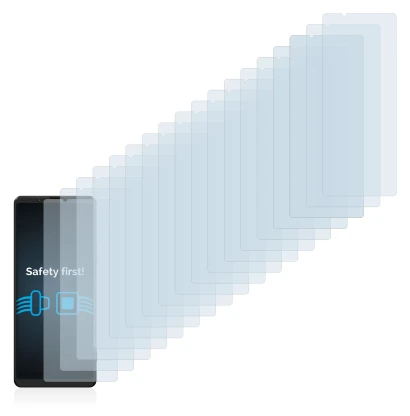 Image de l'appareil Sony Xperia 1 III avec une grande variété de protections d'écran.