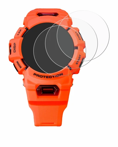 Image de l'appareil Casio G-Shock GBA-900 avec une grande variété de protections d'écran.