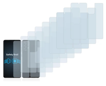 Image de l'appareil Samsung Galaxy A52s 5G (Avant+Arrière) avec une grande variété de protections d'écran.