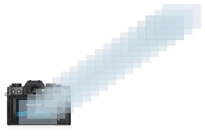 Image de l'appareil Fujifilm X-T30 ll avec une grande variété de protections d'écran.