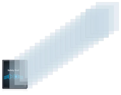 Image de l'appareil Kobo Sage avec une grande variété de protections d'écran.