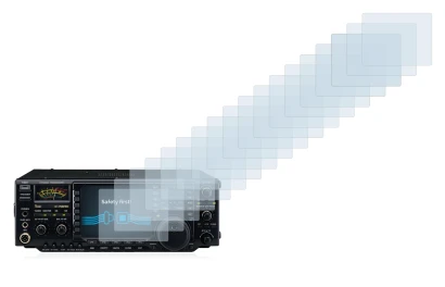 Image de l'appareil Icom IC-756 Pro III avec une grande variété de protections d'écran.