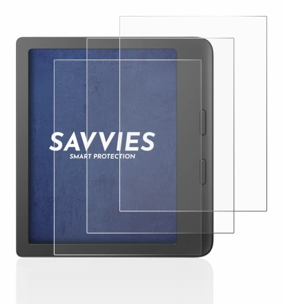 Image de l'appareil Tolino Vision 6 avec une grande variété de protections d'écran.