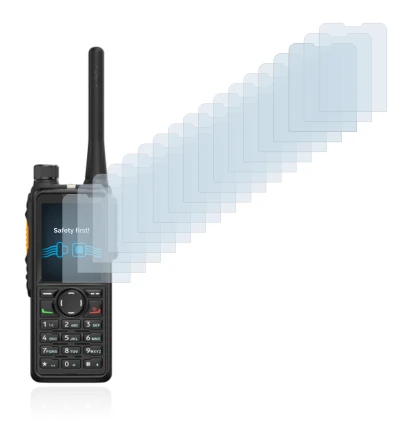 Image de l'appareil Hytera HP785 avec une grande variété de protections d'écran.