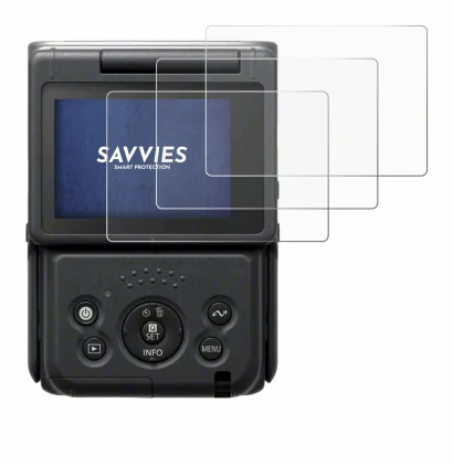 Image de l'appareil Canon PowerShot V10 Vlog Camera avec une grande variété de protections d'écran.