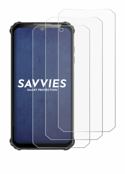 Image de l'appareil Oukitel WP22 avec une grande variété de protections d'écran.