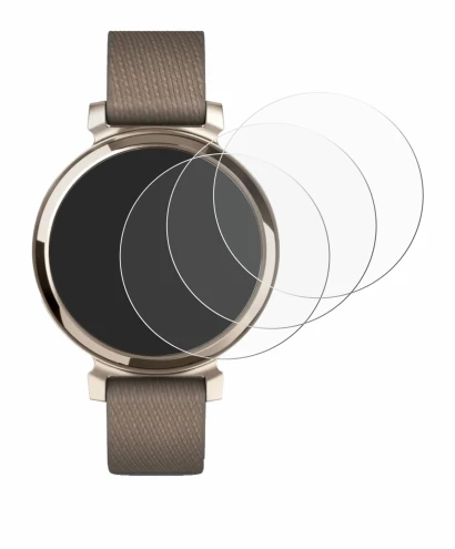 Image de l'appareil Garmin Lily 2 avec une grande variété de protections d'écran.