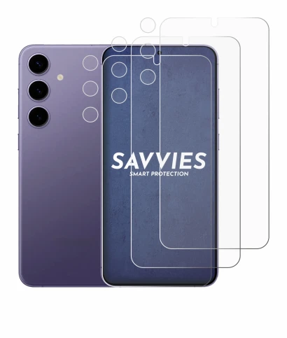 Image de l'appareil Samsung Galaxy S24 Plus (Avant+Caméra) avec une grande variété de protections d'écran.