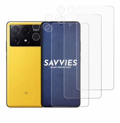 Image de l'appareil Xiaomi Poco X6 Pro (Avant+Caméra) avec une grande variété de protections d'écran.