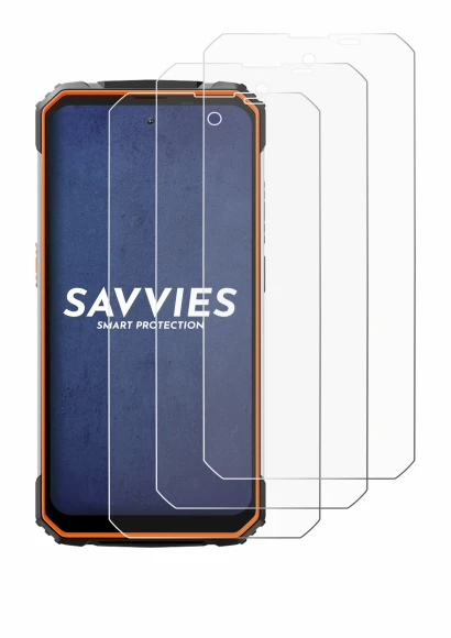 Image de l'appareil Blackview BV8100 avec une grande variété de protections d'écran.