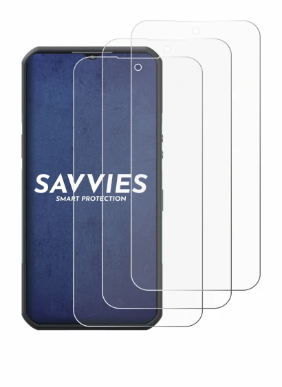 Image de l'appareil Oukitel WP35 5G avec une grande variété de protections d'écran.