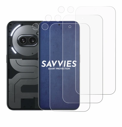 Image de l'appareil Nothing Phone (2a) Plus (Avant+Caméra) avec une grande variété de protections d'écran.