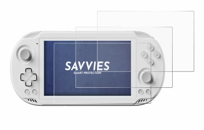 Image de l'appareil AYN Odin 2 Mini avec une grande variété de protections d'écran.