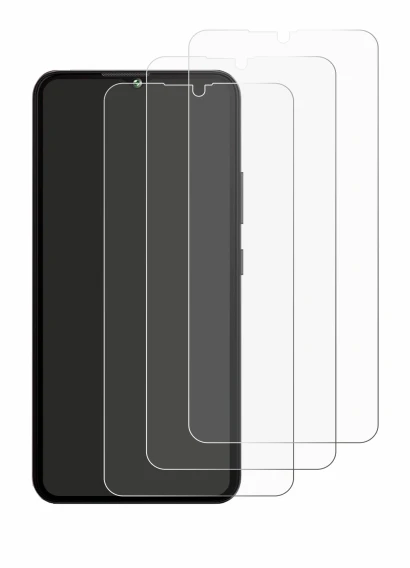 Image de l'appareil Cubot A10 avec une grande variété de protections d'écran.