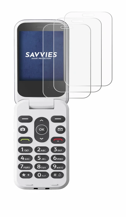 Image de l'appareil Doro 2820 avec une grande variété de protections d'écran.
