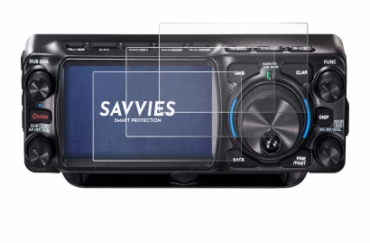 Image de l'appareil Yaesu FTX-1 avec une grande variété de protections d'écran.