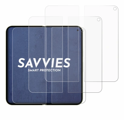 Image de l'appareil Google Pixel 10 Pro Fold (Affichage interne) avec une grande variété de protections d'écran.