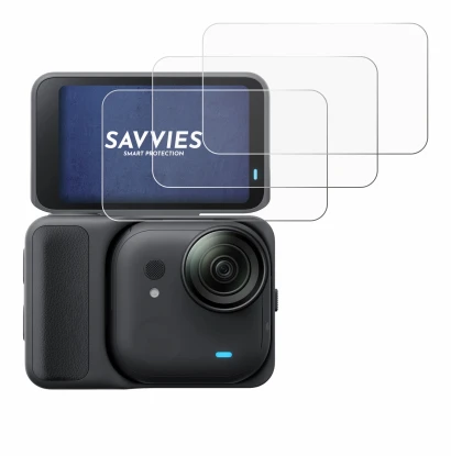 Image de l'appareil Insta360 Go Ultra avec une grande variété de protections d'écran.