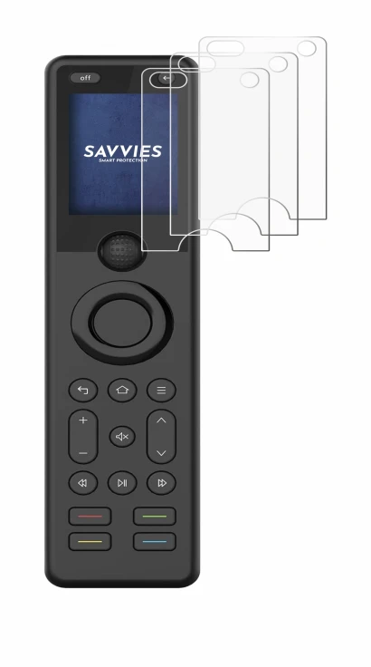 Image de l'appareil Sofabaton X1S avec une grande variété de protections d'écran.