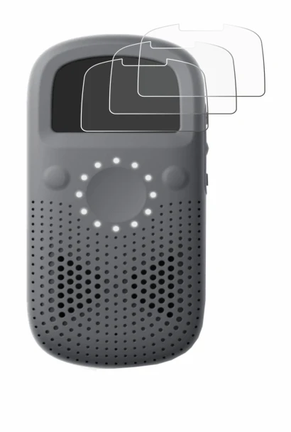 Image de l'appareil Relay X avec une grande variété de protections d'écran.