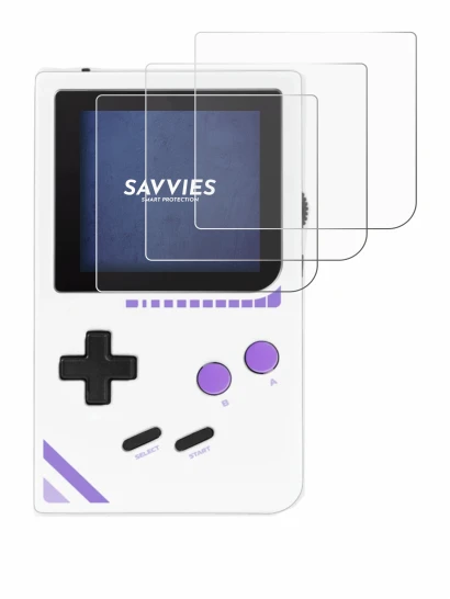 Image de l'appareil Modretro Chromatic avec une grande variété de protections d'écran.