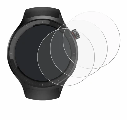 Image de l'appareil Motorola Moto Watch 2026 avec une grande variété de protections d'écran.