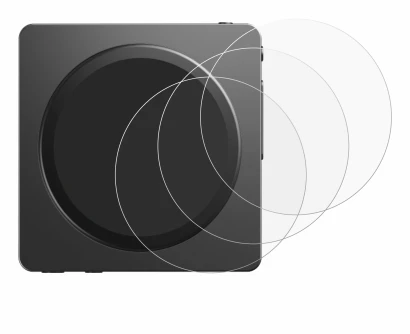 Image de l'appareil FiiO SnowSky Disc avec une grande variété de protections d'écran.