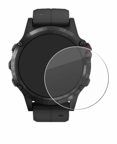 Image de l'appareil Garmin Fenix 5 Plus (47 mm) avec une grande variété de protections d'écran.