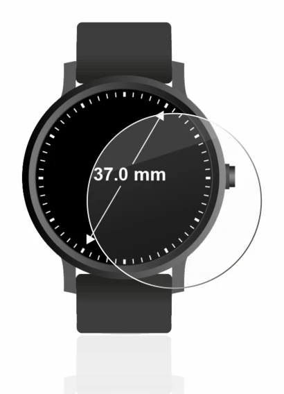 Image de l'appareil Circulaire Displays (ø: 37 mm) avec une grande variété de protections d'écran.