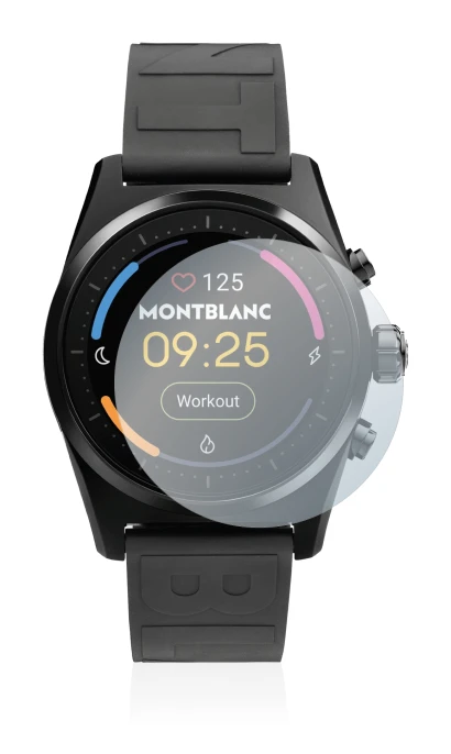 Image de l'appareil Montblanc Summit Lite avec une grande variété de protections d'écran.