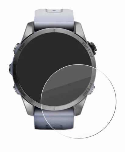 Image de l'appareil Garmin Fenix 7S (42 mm) avec une grande variété de protections d'écran.