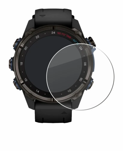 Image de l'appareil Garmin Descent Mk3i (43 mm) avec une grande variété de protections d'écran.
