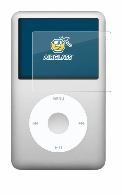 Image de l'appareil Apple iPod classic 160 GB (7ème Gen.) avec une grande variété de protections d'écran.