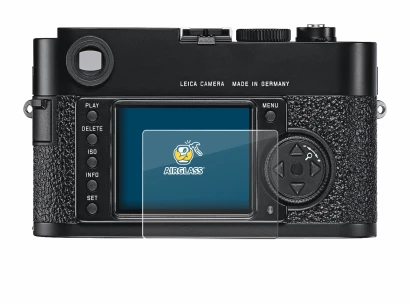 Image de l'appareil Leica M9 avec une grande variété de protections d'écran.