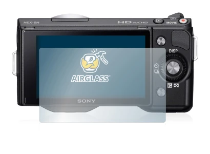 Image de l'appareil Sony Alpha NEX-5N avec une grande variété de protections d'écran.