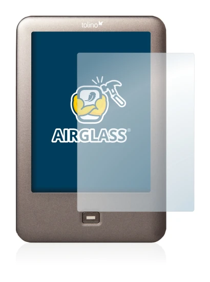 Image de l'appareil Tolino Shine avec une grande variété de protections d'écran.