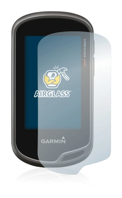 Image de l'appareil Garmin Oregon 650 avec une grande variété de protections d'écran.