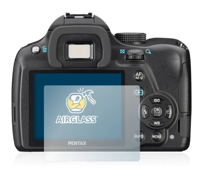 Image de l'appareil Pentax K-50 avec une grande variété de protections d'écran.