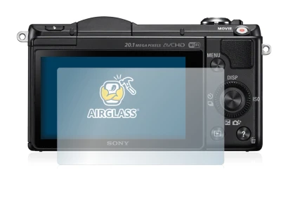 Image de l'appareil Sony Alpha 5000 (DSLR-A5000) avec une grande variété de protections d'écran.