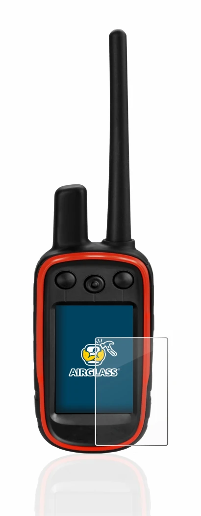 Image de l'appareil Garmin Alpha 100 avec une grande variété de protections d'écran.