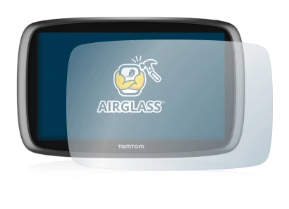 Image de l'appareil TomTom GO 6100 avec une grande variété de protections d'écran.