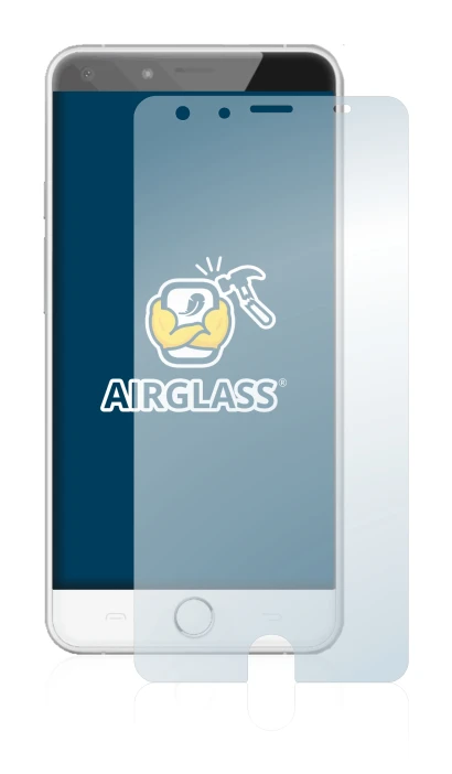 Image de l'appareil Ulefone Be Touch avec une grande variété de protections d'écran.