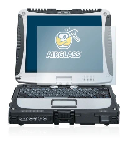 Image de l'appareil Panasonic Toughbook CF-19 avec une grande variété de protections d'écran.