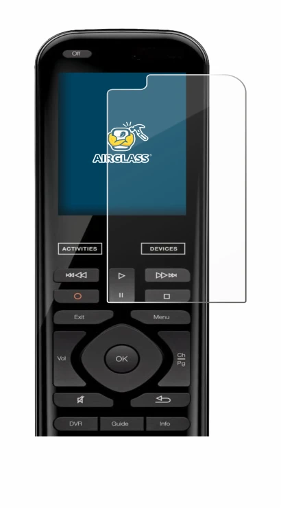 Image de l'appareil Logitech Harmony 950 avec une grande variété de protections d'écran.