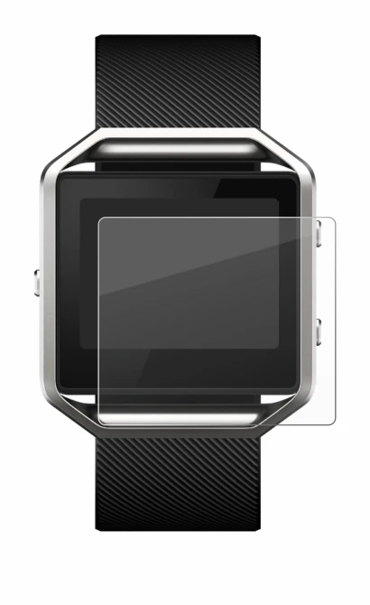 Image de l'appareil Fitbit Blaze avec une grande variété de protections d'écran.